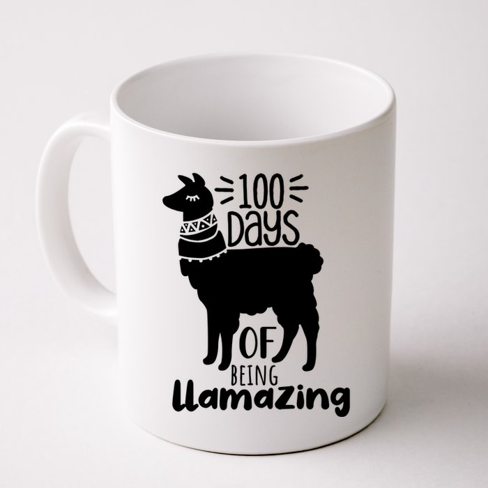 100 Days Of Being Llamazing 100 Days Of School Funny Llama Mug