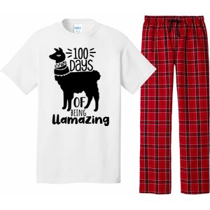 100 Days Of Being Llamazing 100 Days Of School Funny Llama Pajama Set