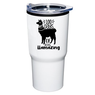 100 Days Of Being Llamazing 100 Days Of School Funny Llama Tumbler