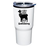 100 Days Of Being Llamazing 100 Days Of School Funny Llama Tumbler