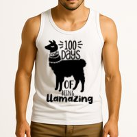 100 Days Of Being Llamazing 100 Days Of School Funny Llama Tank Top