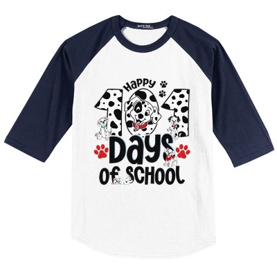 100 Days Of School Dalmatian Dog 100th Day Of School Baseball Sleeve Shirt