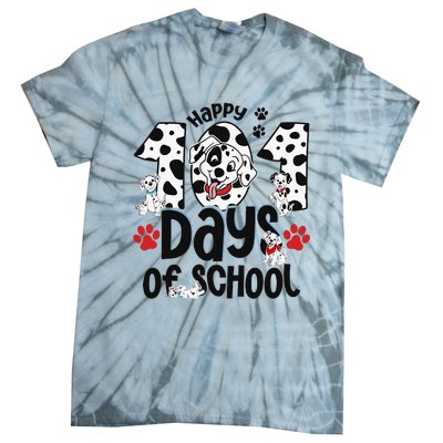 100 Days Of School Dalmatian Dog 100th Day Of School Tie-Dye T-Shirt