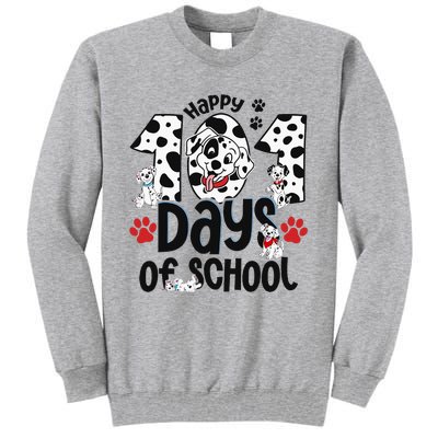 100 Days Of School Dalmatian Dog 100th Day Of School Tall Sweatshirt