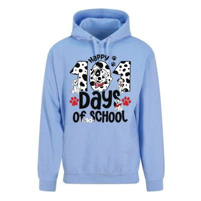 100 Days Of School Dalmatian Dog 100th Day Of School Unisex Surf Hoodie