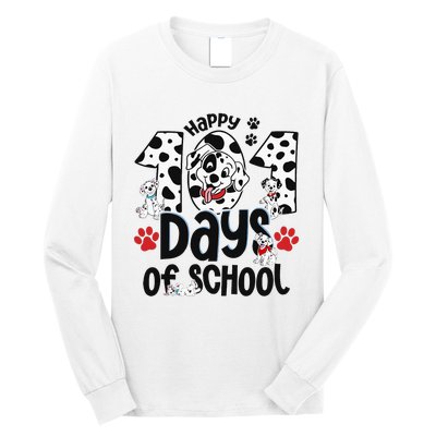 100 Days Of School Dalmatian Dog 100th Day Of School Long Sleeve Shirt