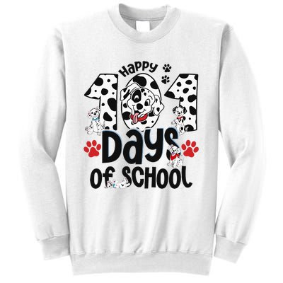 100 Days Of School Dalmatian Dog 100th Day Of School Sweatshirt