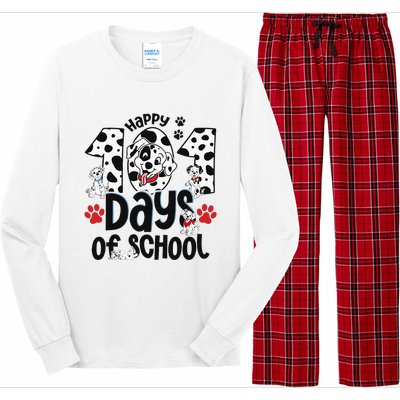 100 Days Of School Dalmatian Dog 100th Day Of School Long Sleeve Pajama Set