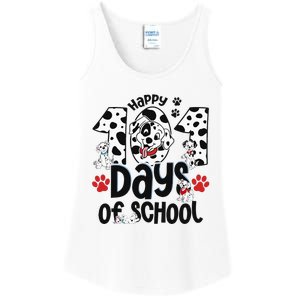 100 Days Of School Dalmatian Dog 100th Day Of School Ladies Essential Tank