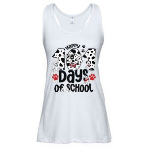 100 Days Of School Dalmatian Dog 100th Day Of School Ladies Essential Flowy Tank