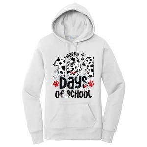 100 Days Of School Dalmatian Dog 100th Day Of School Women's Pullover Hoodie