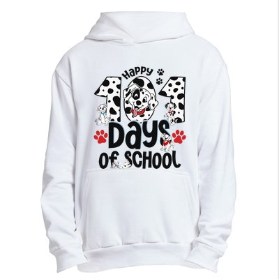 100 Days Of School Dalmatian Dog 100th Day Of School Urban Pullover Hoodie