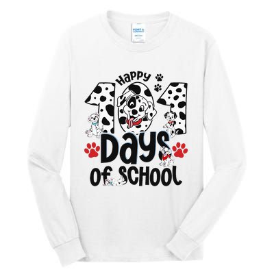 100 Days Of School Dalmatian Dog 100th Day Of School Tall Long Sleeve T-Shirt