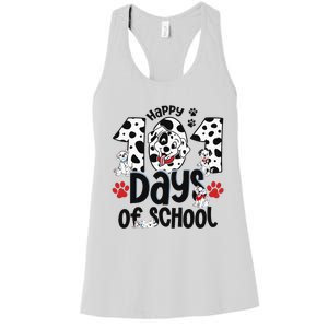 100 Days Of School Dalmatian Dog 100th Day Of School Women's Racerback Tank