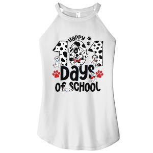 100 Days Of School Dalmatian Dog 100th Day Of School Women's Perfect Tri Rocker Tank