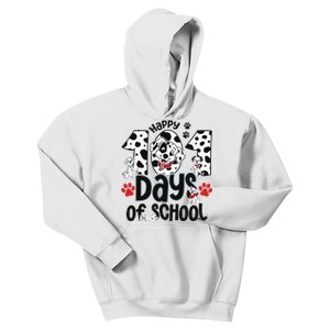 100 Days Of School Dalmatian Dog 100th Day Of School Kids Hoodie