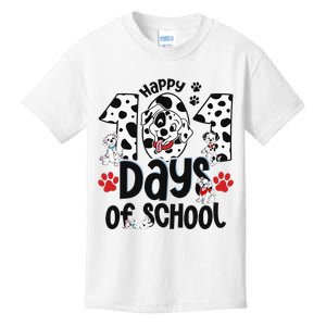 100 Days Of School Dalmatian Dog 100th Day Of School Kids T-Shirt