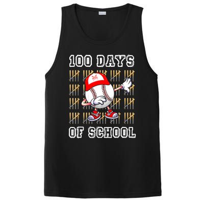 100 Days Of School 100th Day Baseball Teacher PosiCharge Competitor Tank