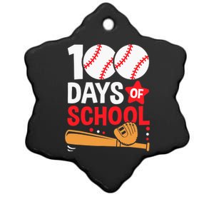 100 Days Of School Baseball 100th Days Sports Teacher Boys Ceramic Star Ornament