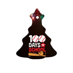 100 Days Of School Baseball 100th Days Sports Teacher Boys Ceramic Tree Ornament