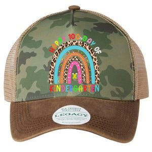 100th Day Of Kindergarten School Rainbow 100 Days Smarter Gift Legacy Tie Dye Trucker Hat