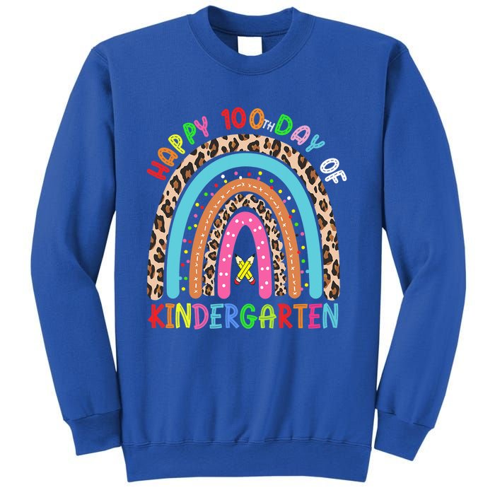 100th Day Of Kindergarten School Rainbow 100 Days Smarter Gift Sweatshirt