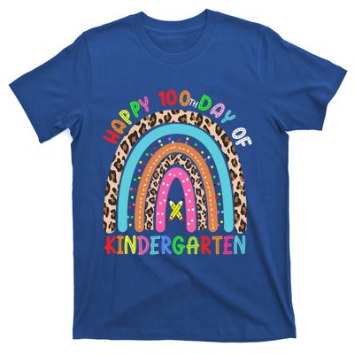 100th Day Of Kindergarten School Rainbow 100 Days Smarter Gift T-Shirt