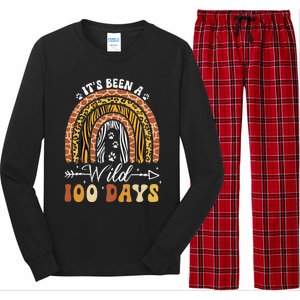 100 Days Of School Teacher 100th Day Of School Rainbow Long Sleeve Pajama Set