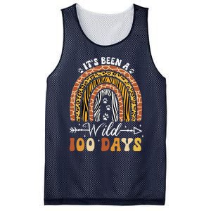 100 Days Of School Teacher 100th Day Of School Rainbow Mesh Reversible Basketball Jersey Tank