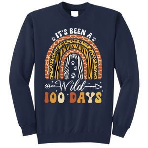 100 Days Of School Teacher 100th Day Of School Rainbow Tall Sweatshirt