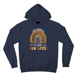 100 Days Of School Teacher 100th Day Of School Rainbow Tall Hoodie