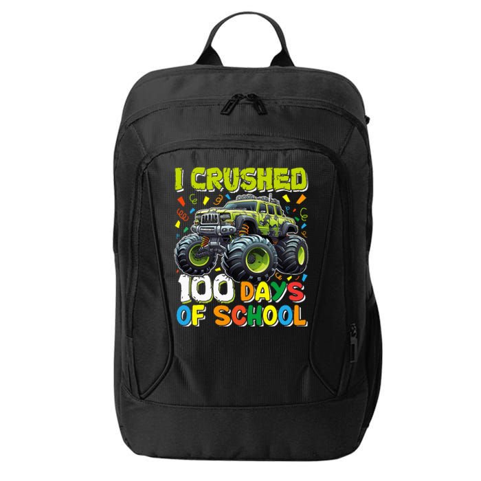 100 Days Of School Monster Truck 100th Day Of School City Backpack