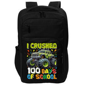 100 Days Of School Monster Truck 100th Day Of School Impact Tech Backpack