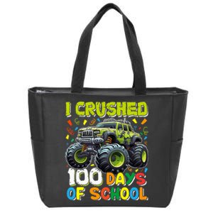 100 Days Of School Monster Truck 100th Day Of School Zip Tote Bag