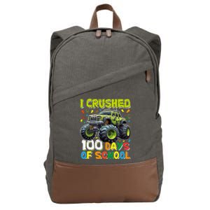 100 Days Of School Monster Truck 100th Day Of School Cotton Canvas Backpack