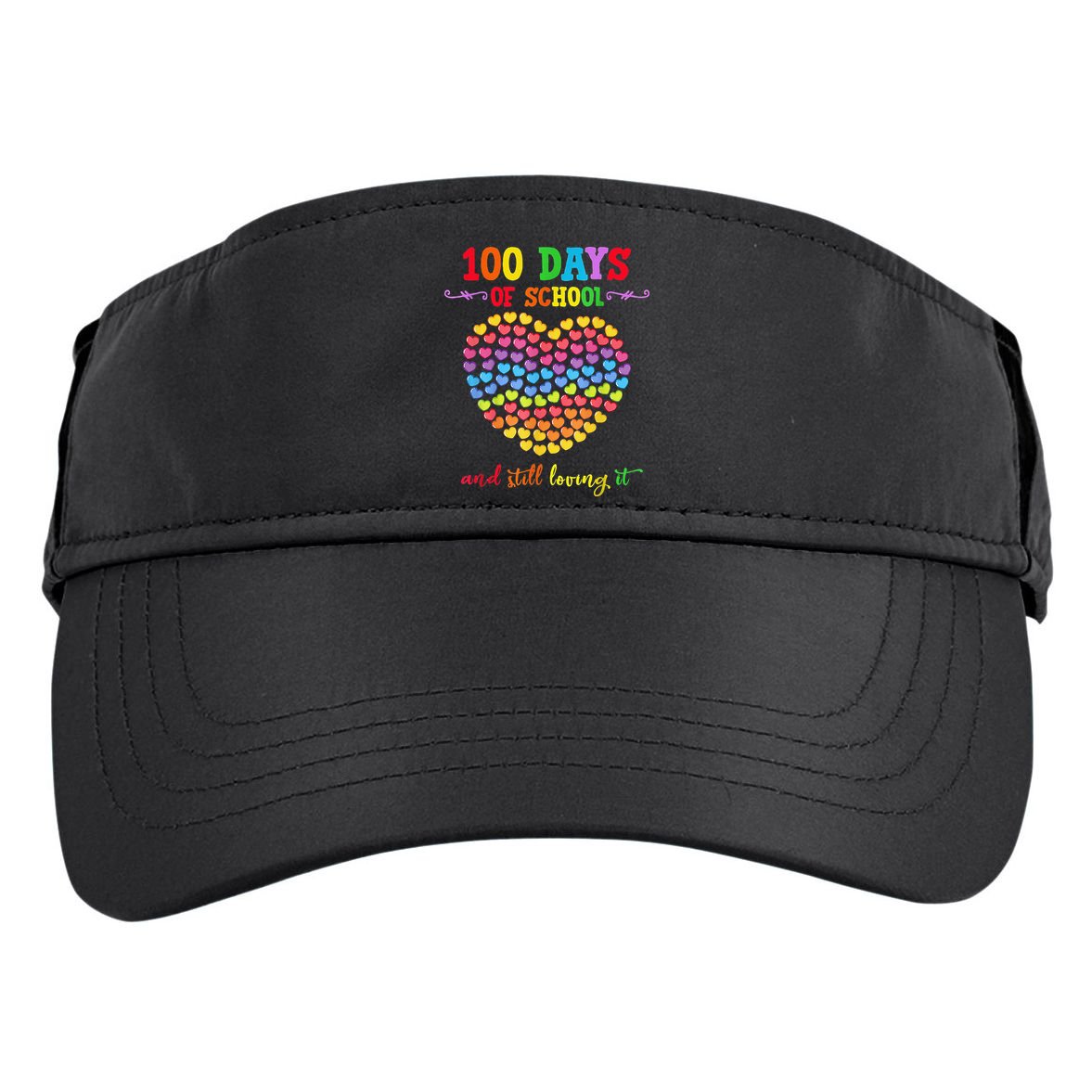 100 Days Of School Celebrate 100th Day Of School Adult Drive Performance Visor