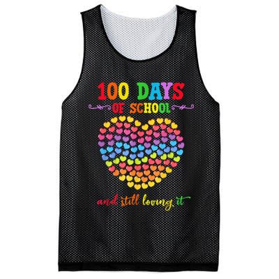 100 Days Of School Celebrate 100th Day Of School Mesh Reversible Basketball Jersey Tank