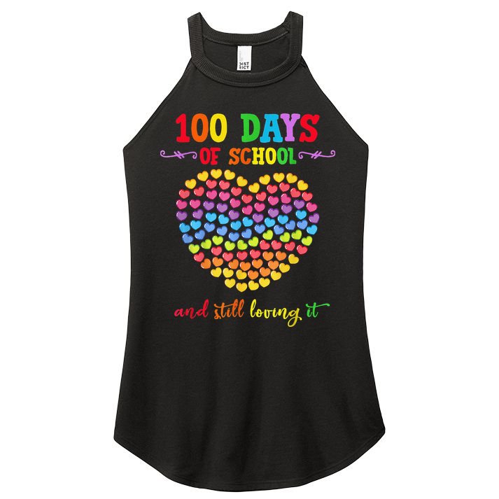 100 Days Of School Celebrate 100th Day Of School Women's Perfect Tri Rocker Tank