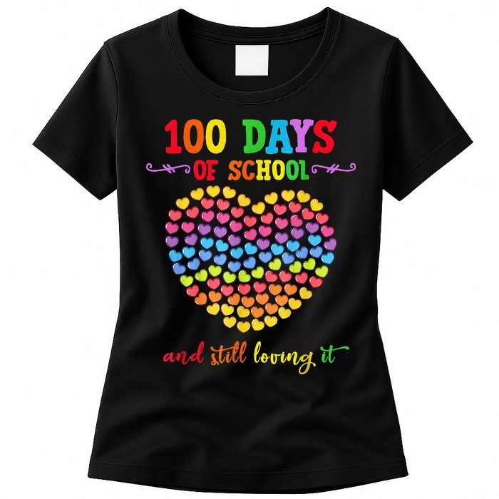 100 Days Of School Celebrate 100th Day Of School Womens T-Shirt