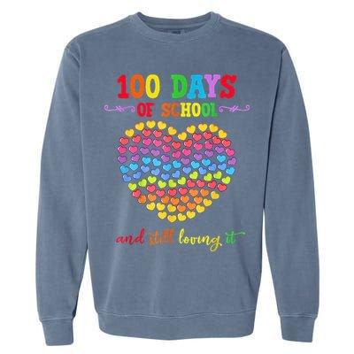 100 Days Of School Celebrate 100th Day Of School Garment-Dyed Sweatshirt