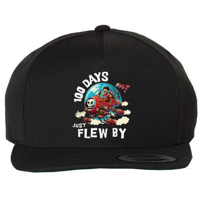 100th Day Of Schoolplane 100 Days Just Flew By Wool Snapback Cap