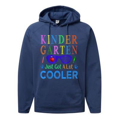 1st Day Of Kindergarten Back To School Boy Girl Kids Performance Fleece Hoodie