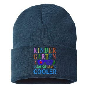 1st Day Of Kindergarten Back To School Boy Girl Kids Sustainable Knit Beanie