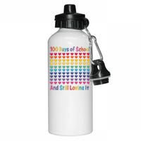 100 Days Of School And Still Loving It Aluminum Water Bottle