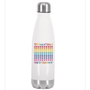 100 Days Of School And Still Loving It Stainless Steel Insulated Water Bottle