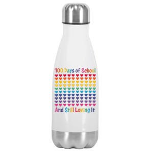 100 Days Of School And Still Loving It Stainless Steel Insulated Water Bottle