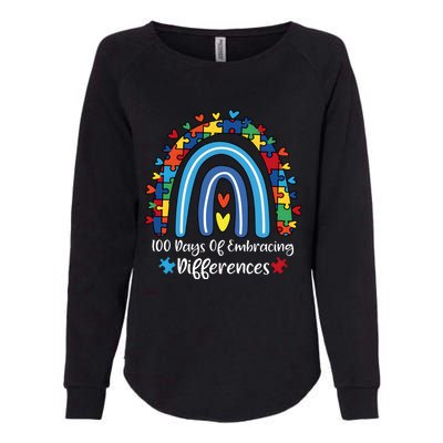 100 Days Of Embracing Differences Special Education Teacher Womens California Wash Sweatshirt