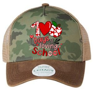 100 Days Of Loving School Groovy Cute Teacher Valentine Legacy Tie Dye Trucker Hat