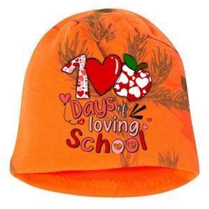 100 Days Of Loving School Groovy Cute Teacher Valentine Kati - Camo Knit Beanie