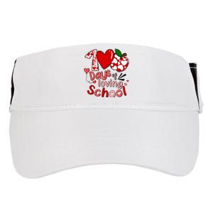 100 Days Of Loving School Groovy Cute Teacher Valentine Adult Drive Performance Visor